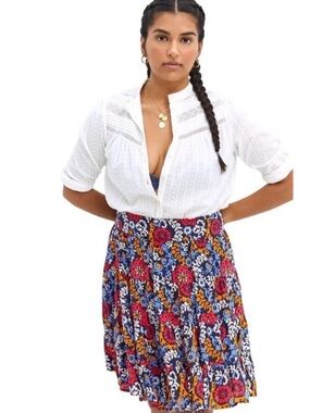 Maeve Navy Floral Skirt